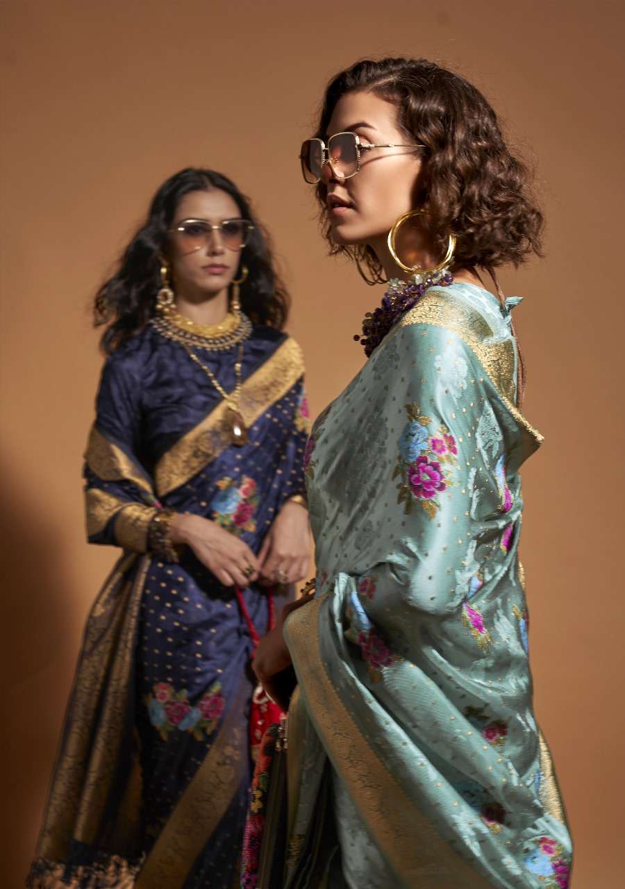 KHALISSI SILK by rajtex  SATIN silk saree collection manufacturer surat 