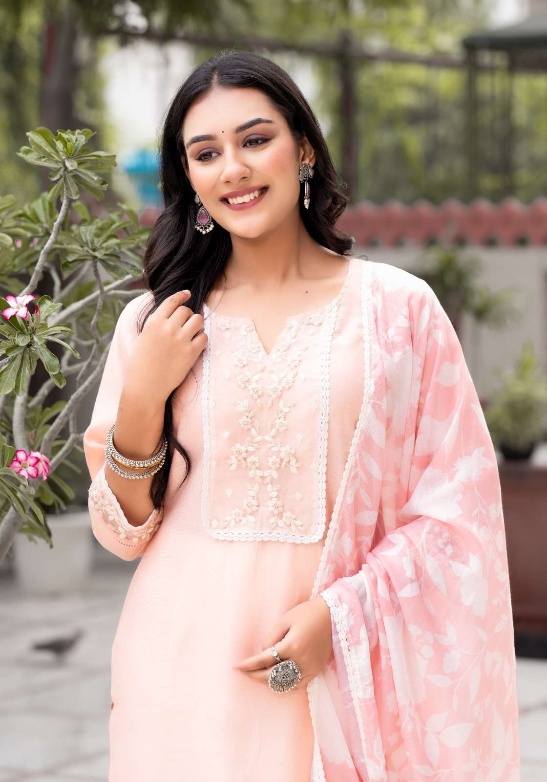 KHAZANA SUIT Design no 9611 by LABEL KHOJ Modal Silk suit collection manufacturer surat 