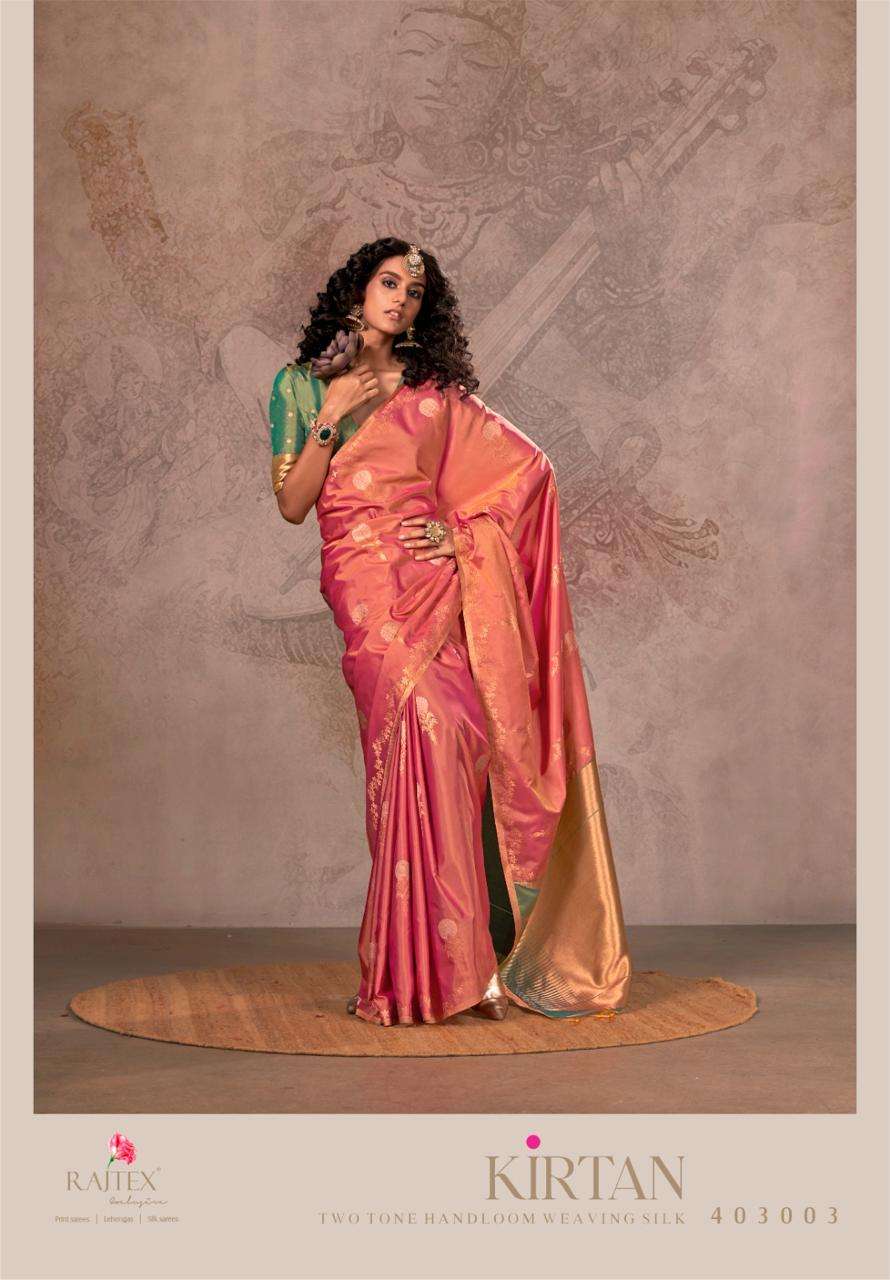 KIRTAN by RAJTEX TWO TONE SILK saree collection manufacturer surat 