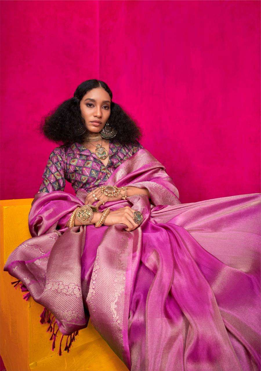 KLAILA by RAJTEX Tissue silk saree collection manufacturer surat 