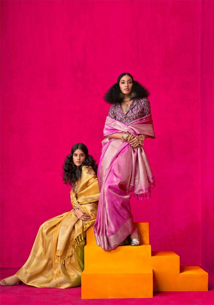 KLAILA by RAJTEX  Tissue silk saree collection manufacturer surat 
