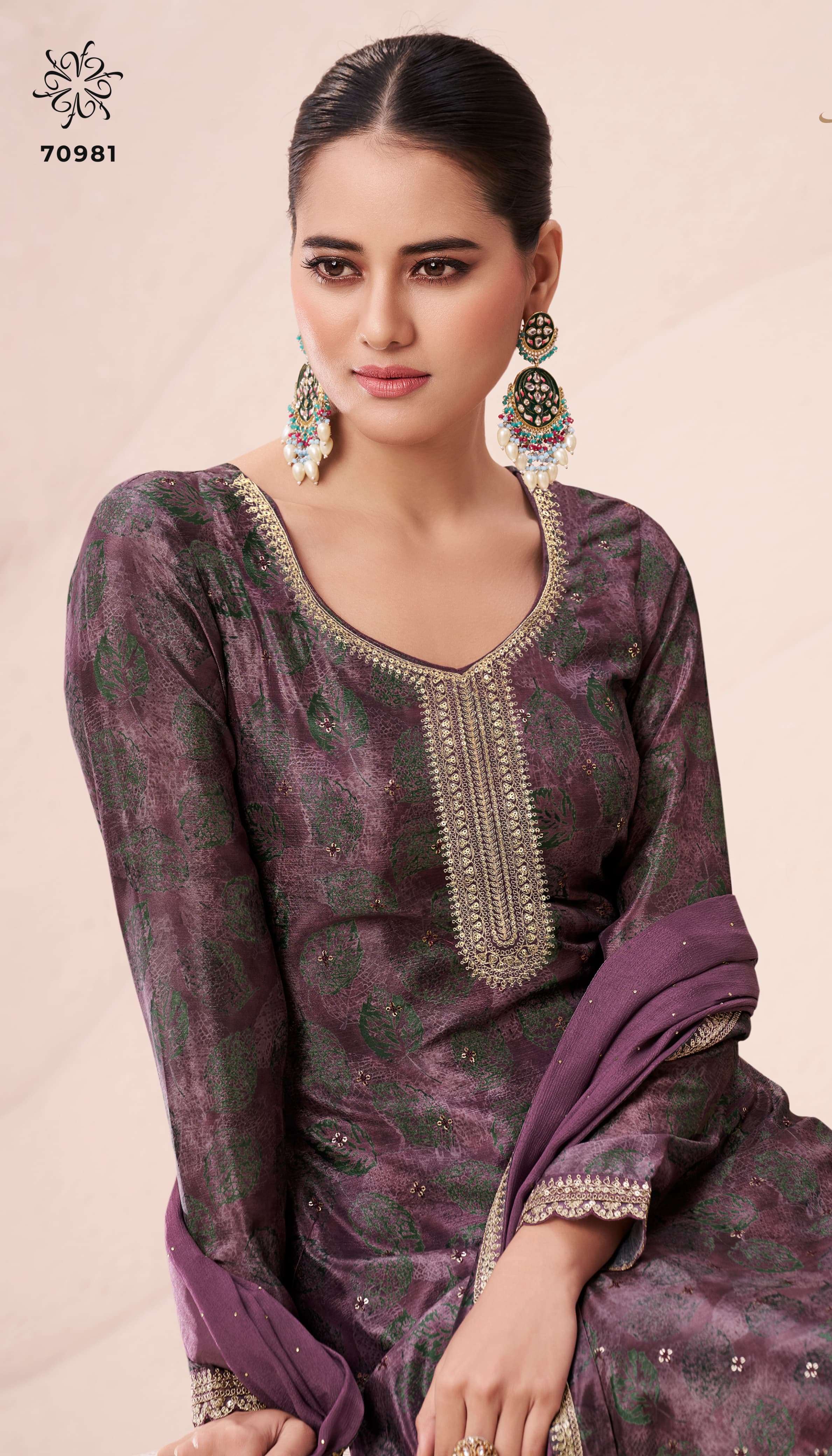 KULEESH PAHAL 2 By vinay fashion PRINTED suit collection manufacturer surat 