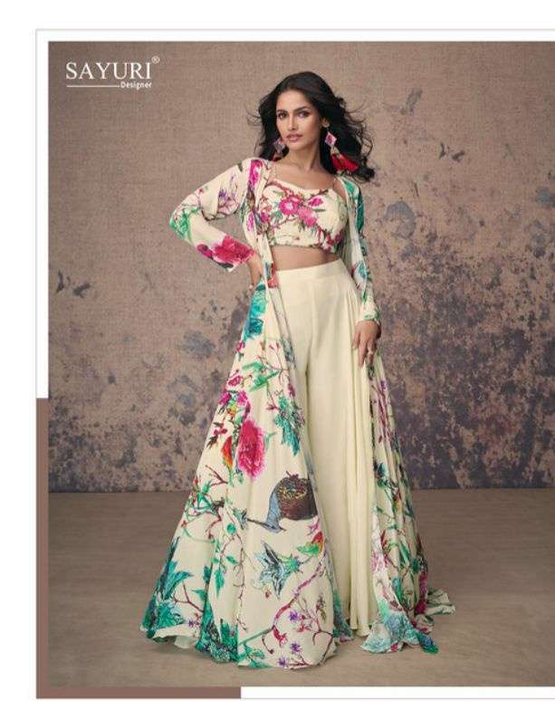 MASAKALI by SAYURI DESIGNER PURE FRENCH creap silk suit collection manufacturer surat 