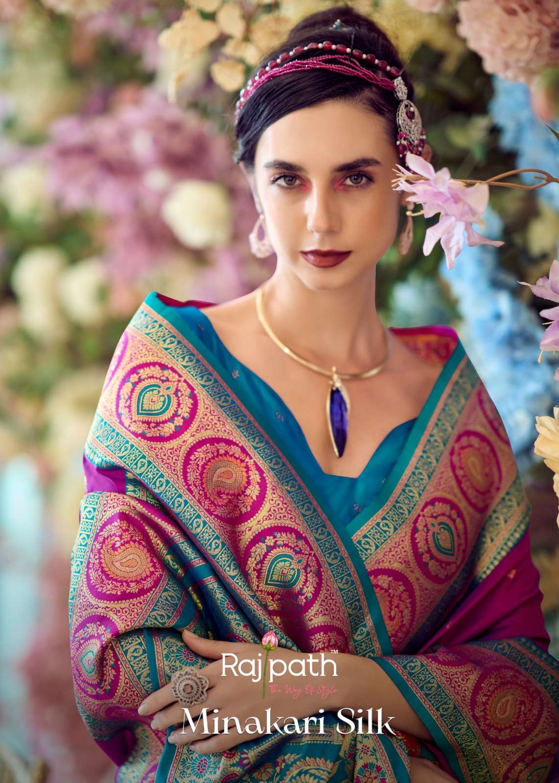 MinaKari by RajPath Fabrics Banarasi Silk saree collection manufacturer surat 