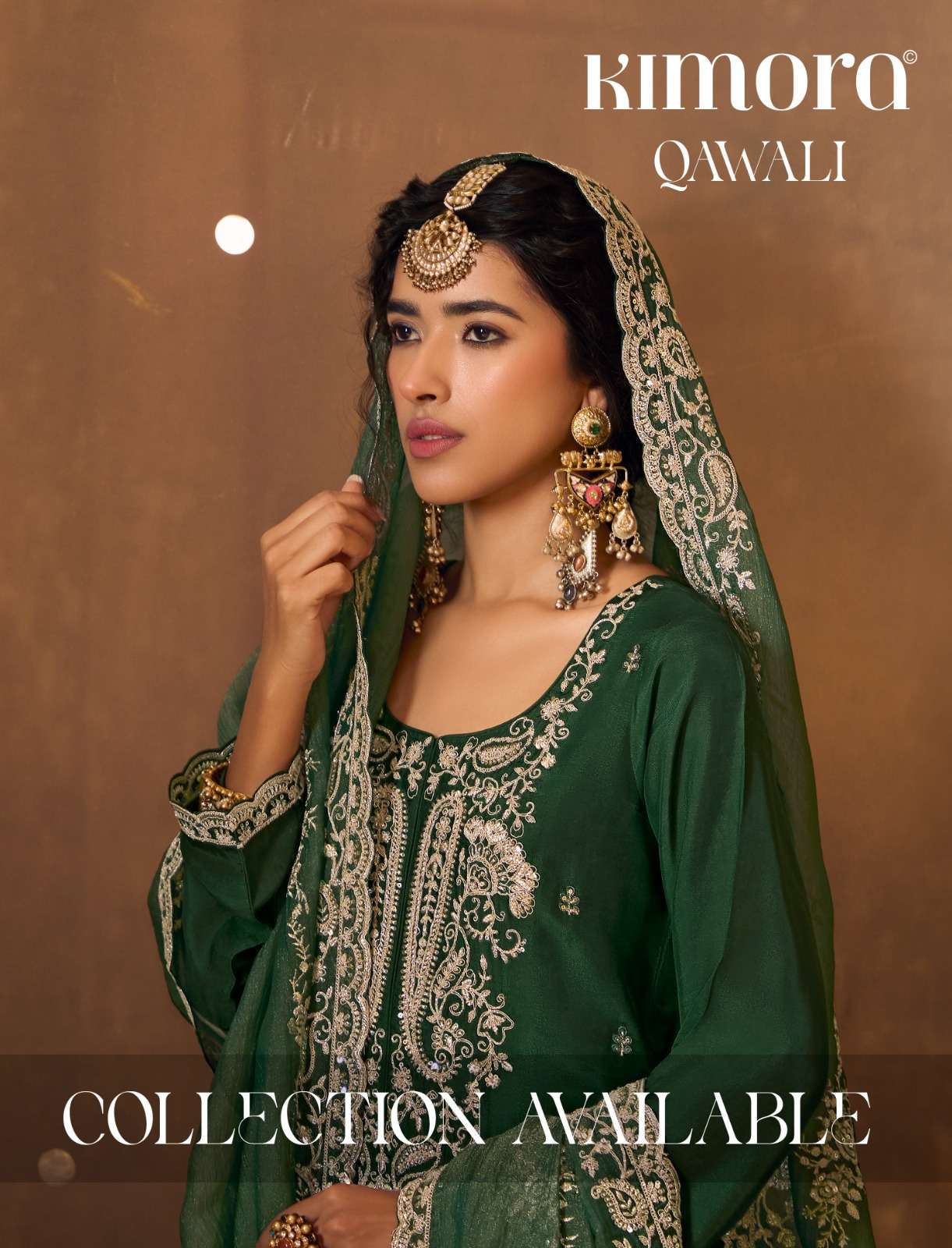 QAWALI VOL 54 by KIMORA pure bamber silk suit collection manufacturer surat 