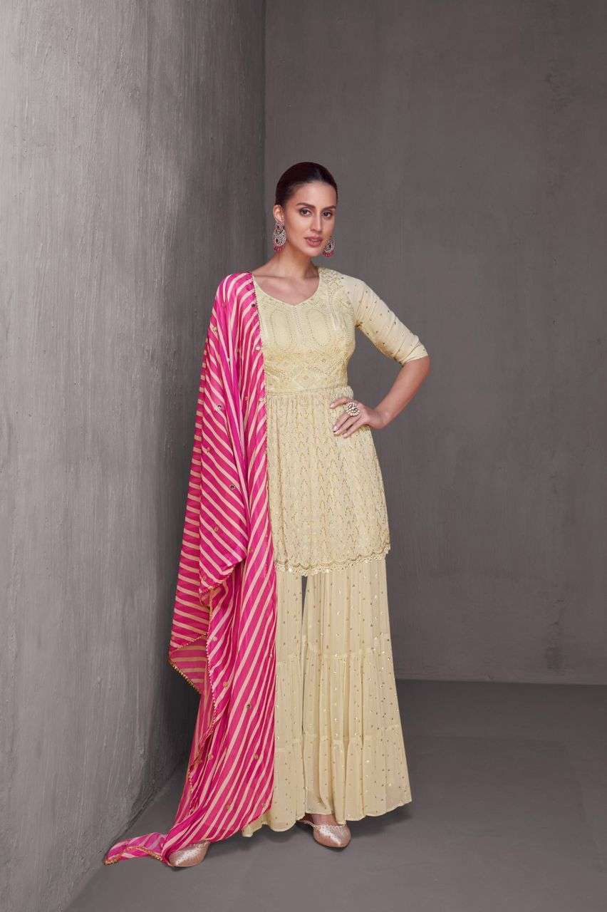 Queen by Gulkayra Designer Real Chinon  Suit collection manufacturer surat 