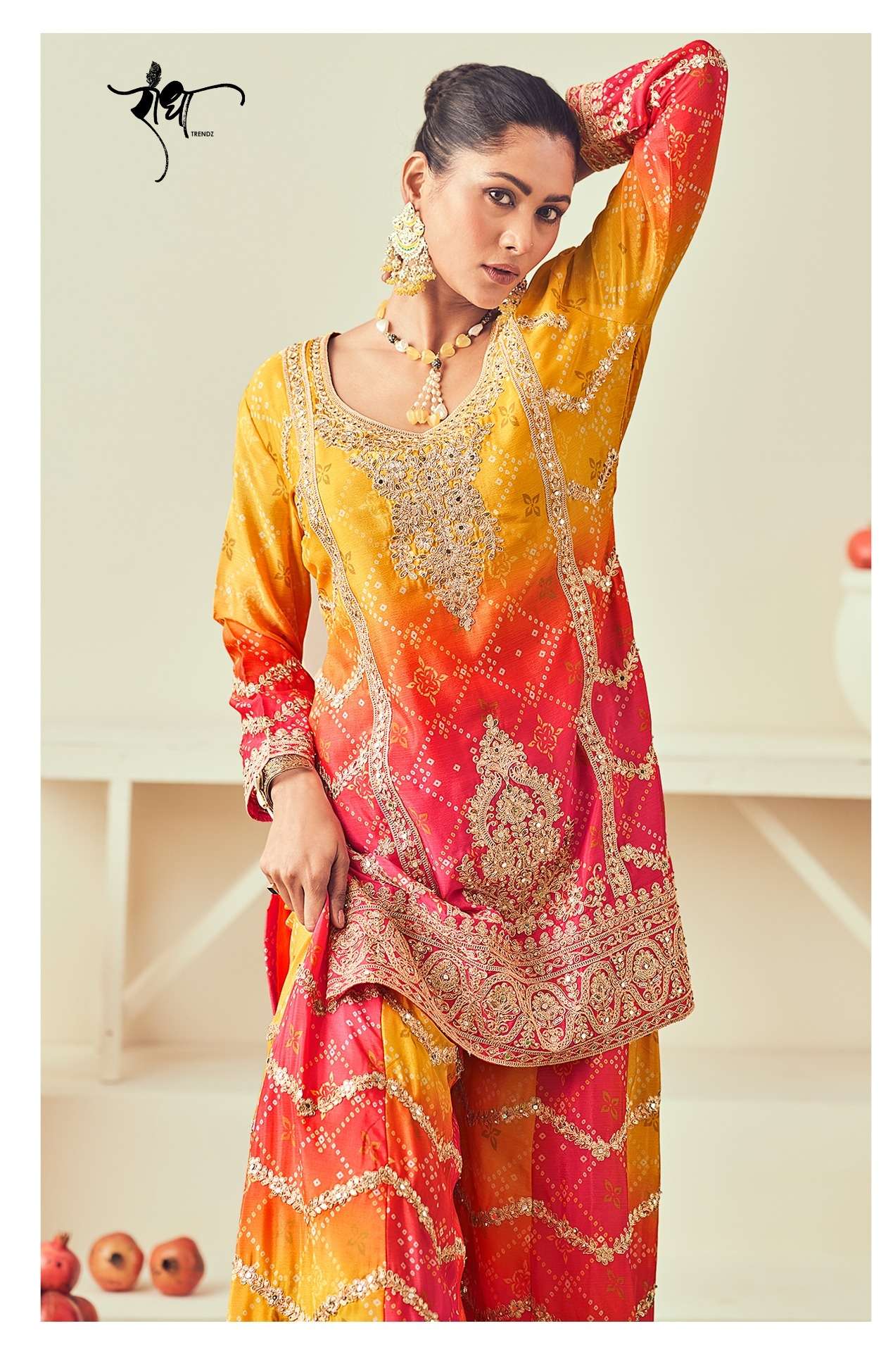 RANGMAHAL by RADHA TRENDZ PREMIUM Chinon suit collection manufacturer surat 