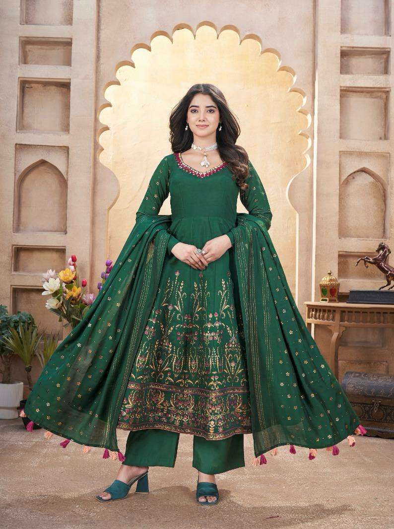 ROYAL LOOK by SHUBHKALA roman silk suit collection manufacturer surat 