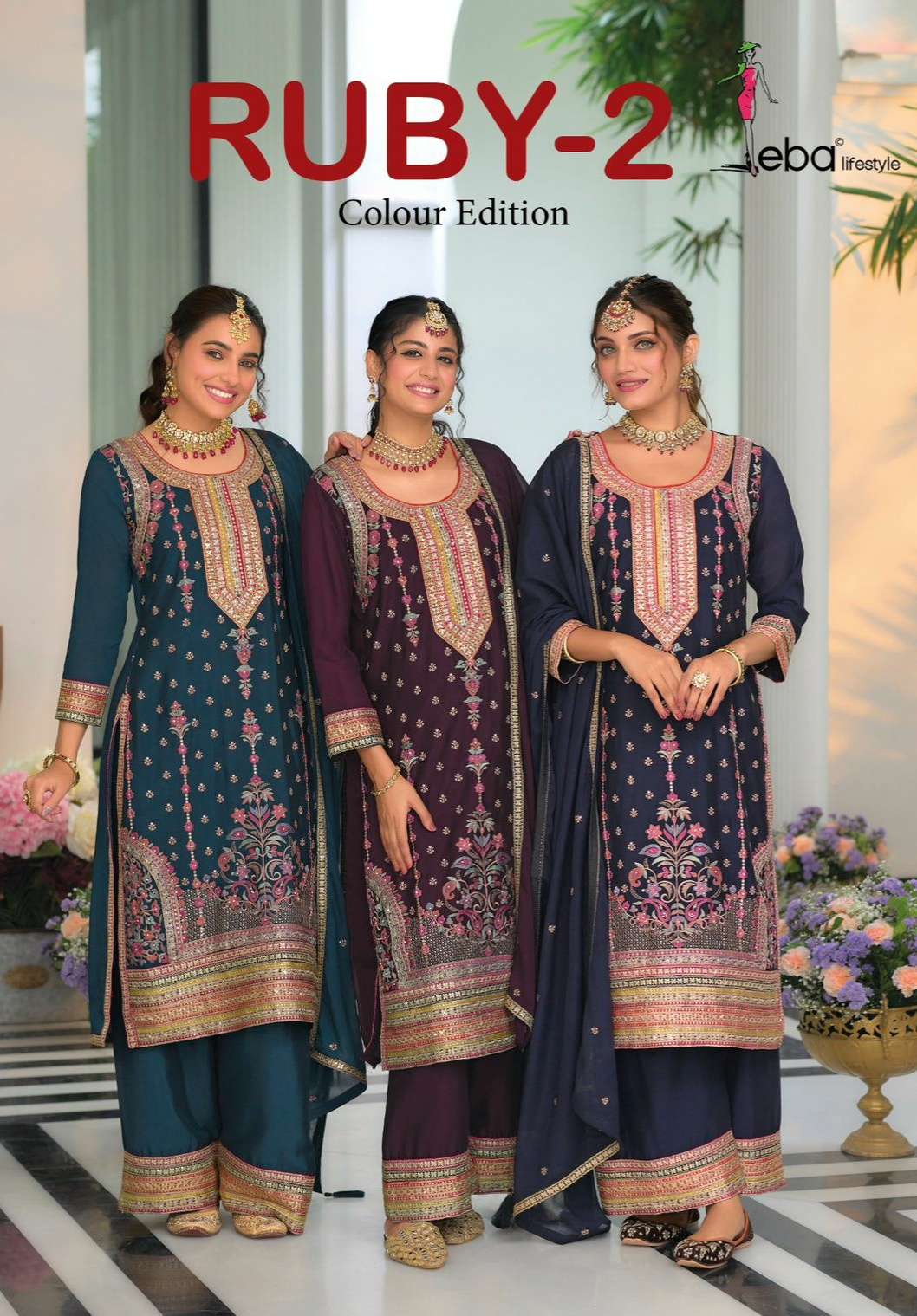 RUBY 2 colour Edition by eba lifestyle kurti collection manufacturer surat 