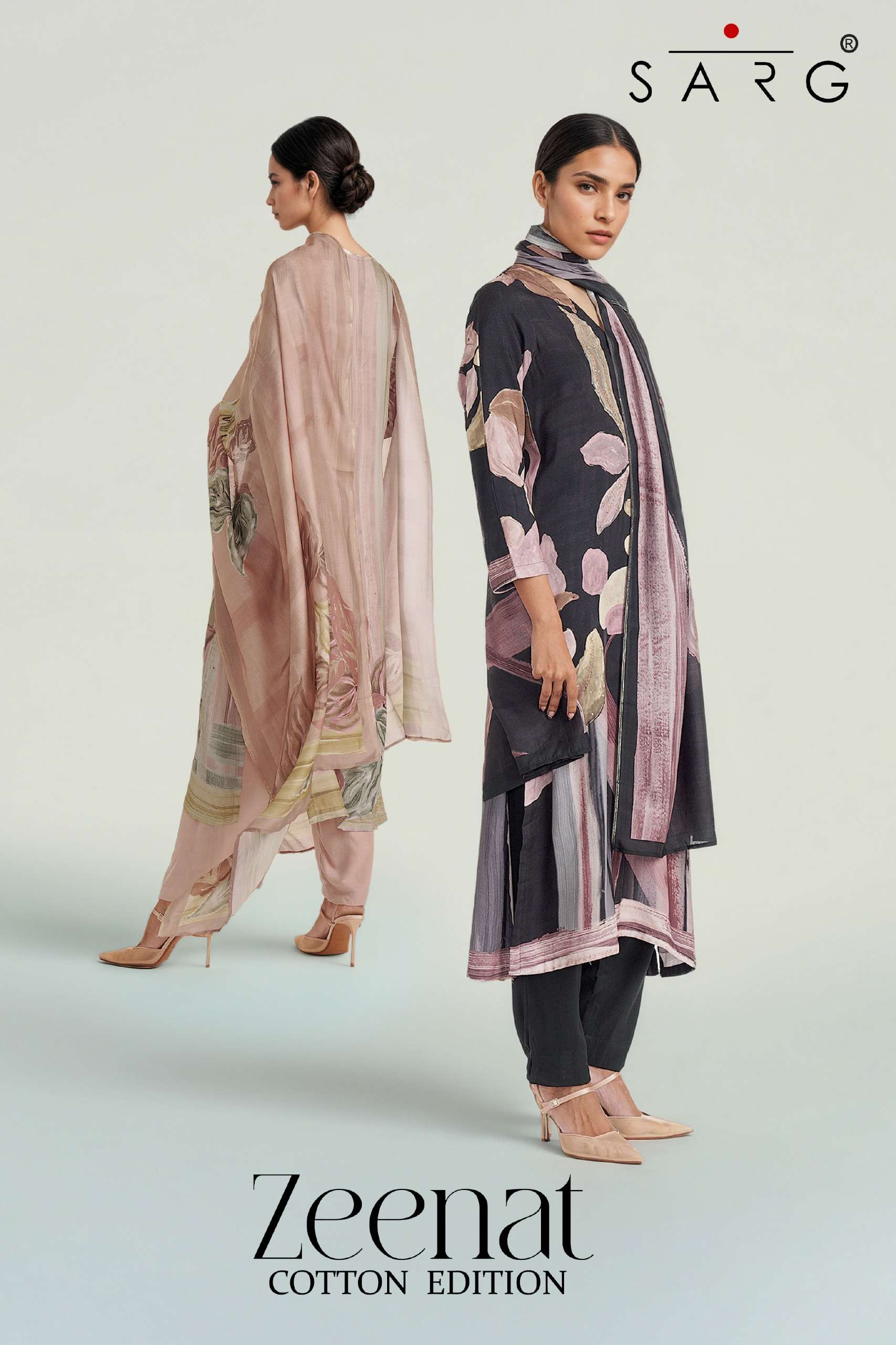 SARG by ZEENAT pure cotton suit collection manufacturer surat 
