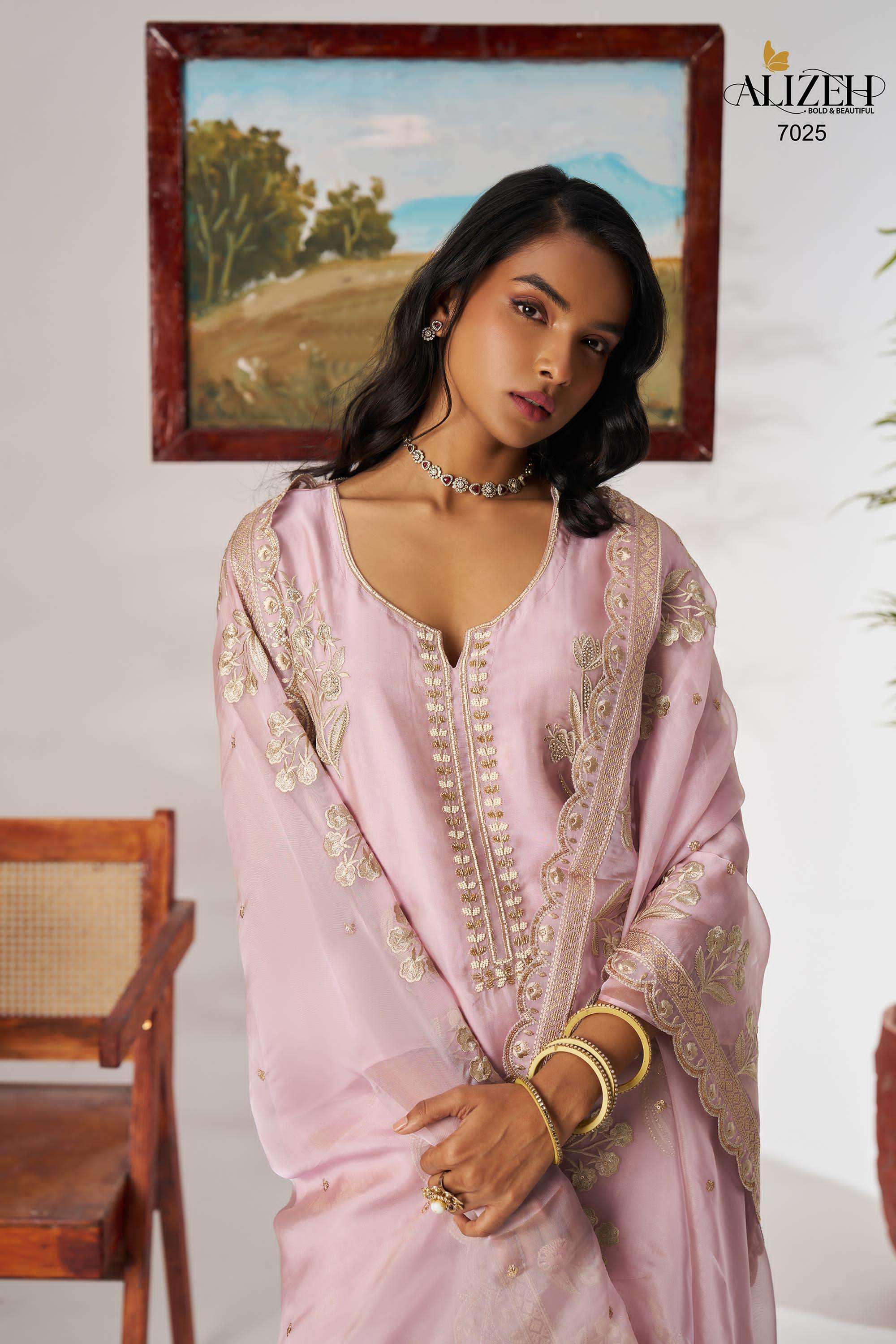 SUKOON By Alizeh  Organza suit collection manufacturer surat 