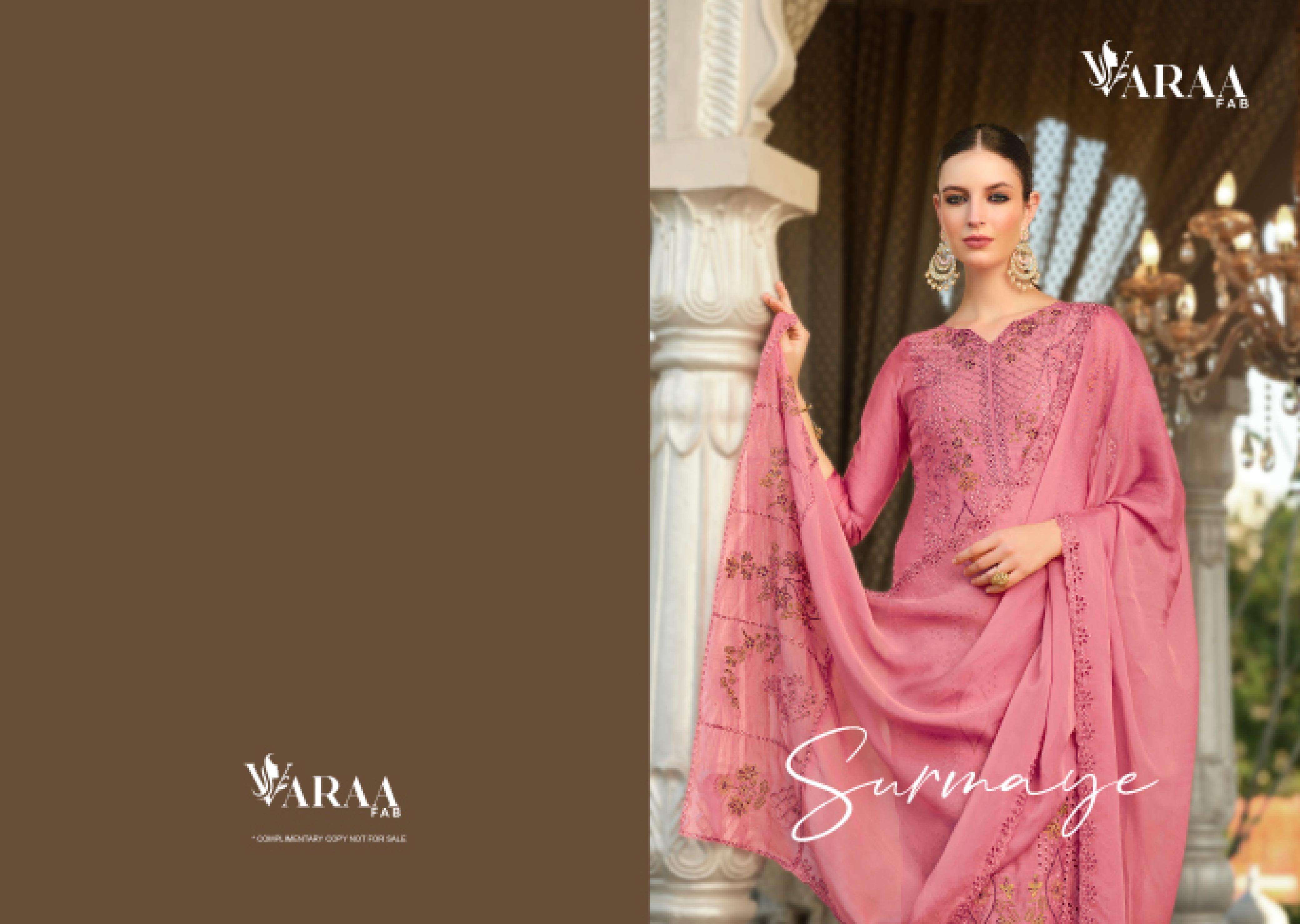 SURMAYE by VAARA FAB PURE VICOSE suit collection manufacturer surat 