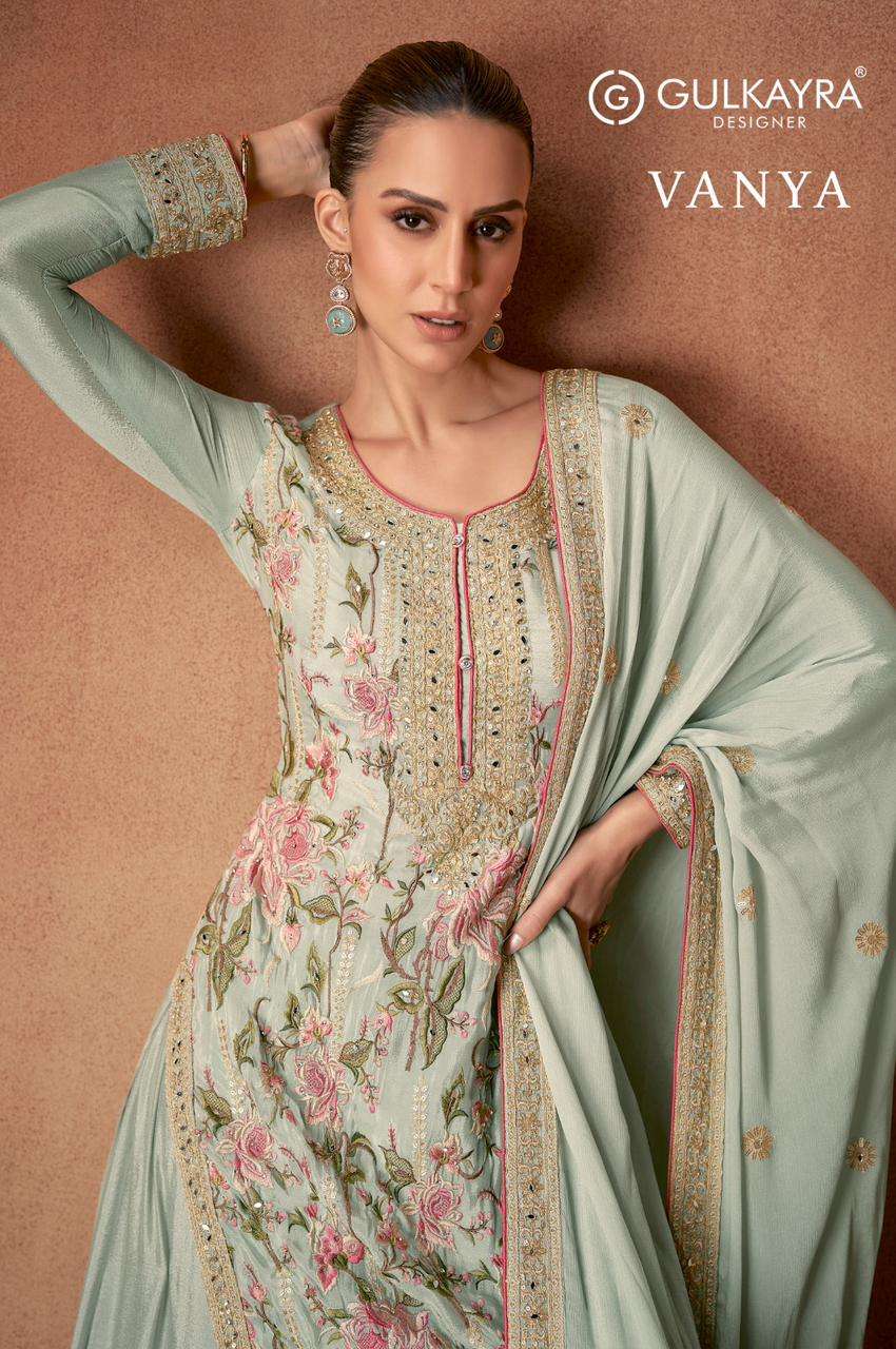 VANYA by Gulkayra Designer Real Chinon  suit collection manufacturer surat 