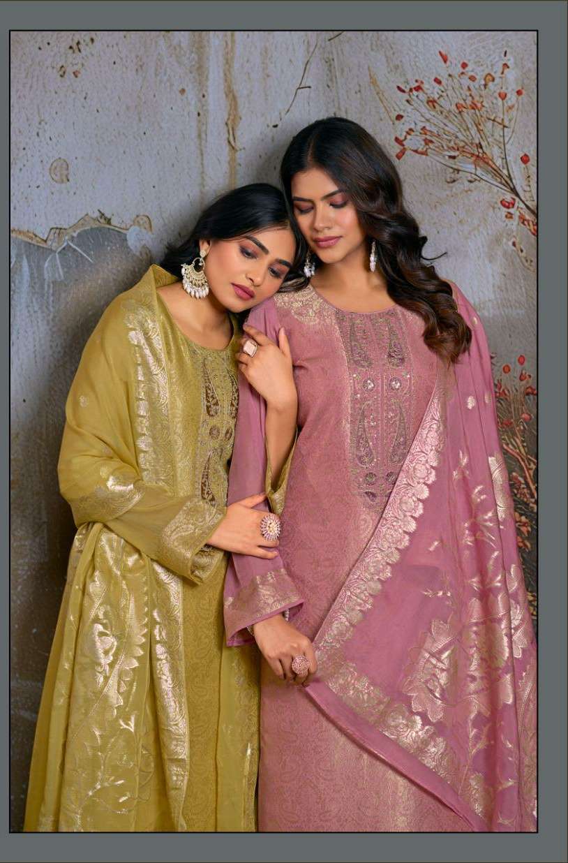 ZAHRIA by IBIZA LIFESTYLE ORGENZA suit collection manufacturer surat