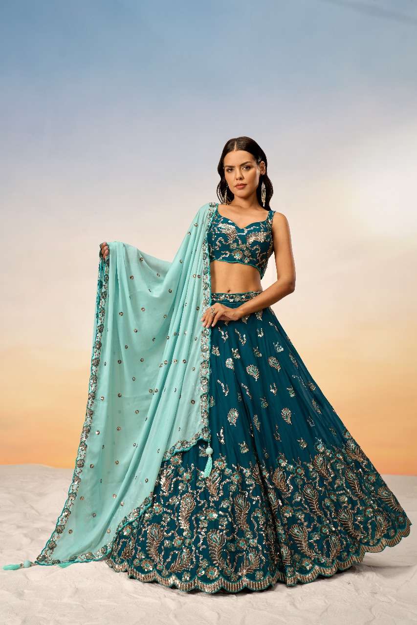 Adorn Craft 6006  Pure Georgette Lehenga Choli Dupatta collection manufacturer surat 