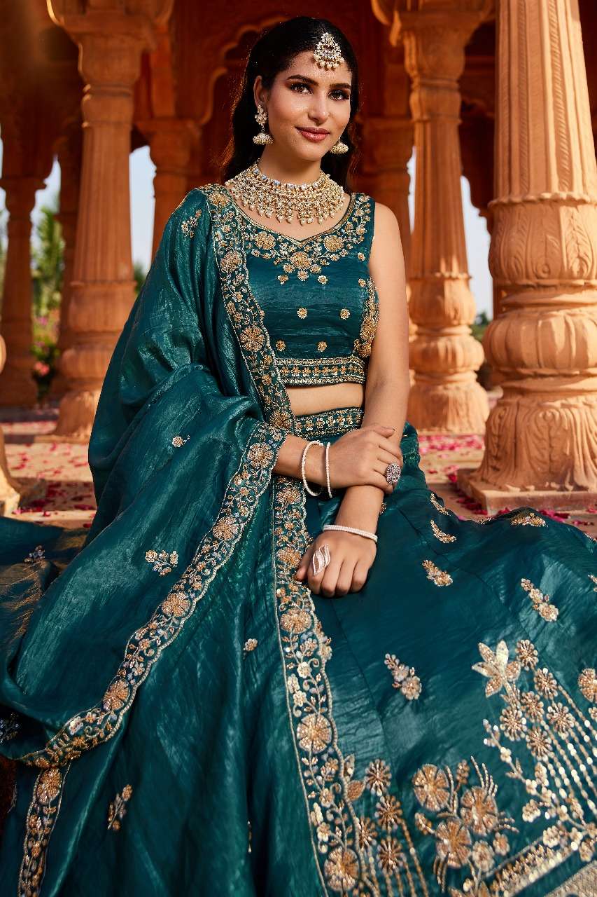 Adorn Craft 6158 BURGUNDY 6158 PINK 6158 PURPLE 6158 TEAL lehenga choli collection manufacturer sura...