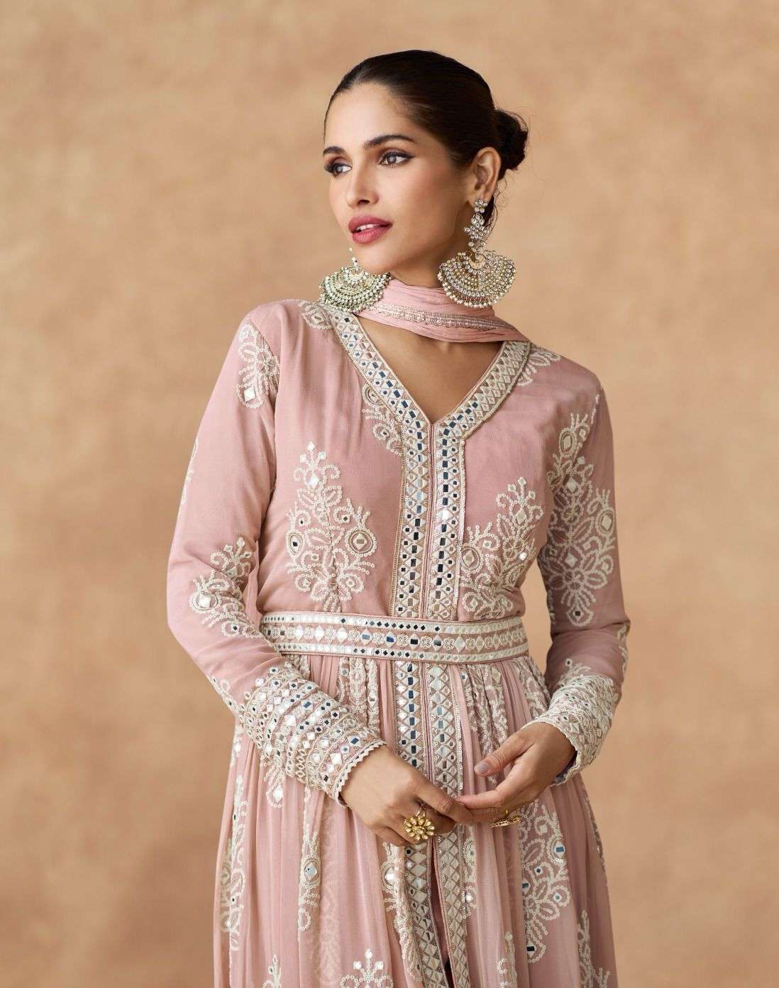 ANANAYA by AASHIRWAD CREATION REAL GEORGETTE gown collection manufacturer surat