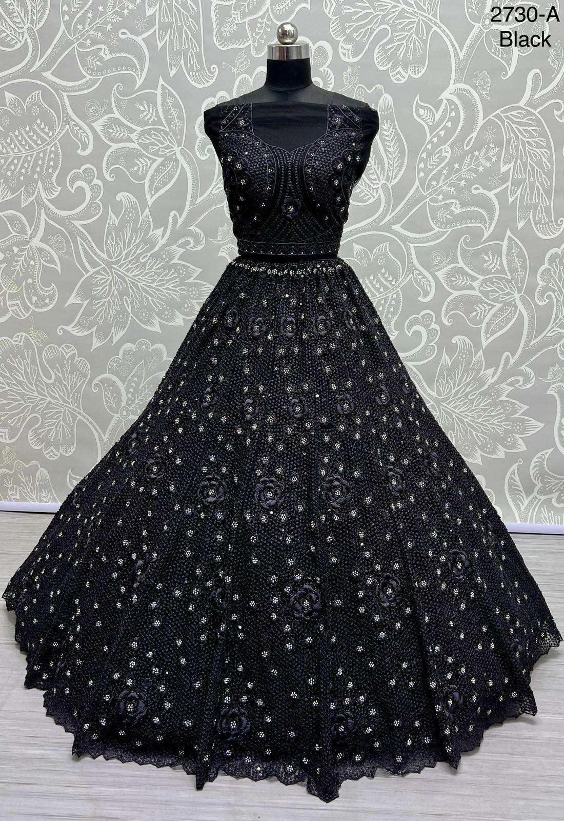 Code 2730 Heavy Net  Partywear lehenga choli collection manufacturer surat 