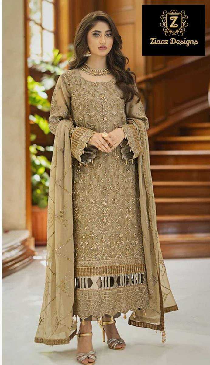 code 409 by Ziaaz Designs Georgette suit collection manufacturer surat 