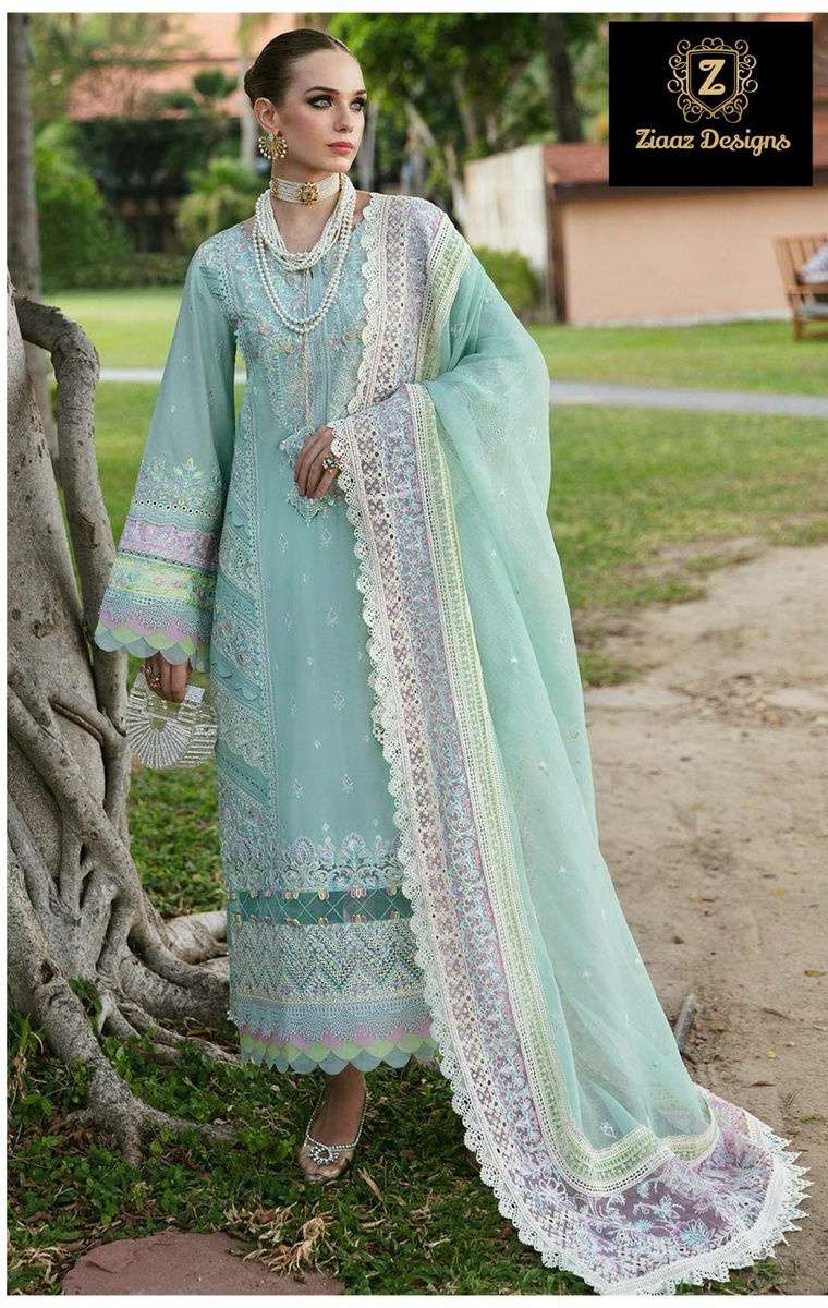 code 771 by Ziaaz Designs Cotton suit collection manufacturer surat 