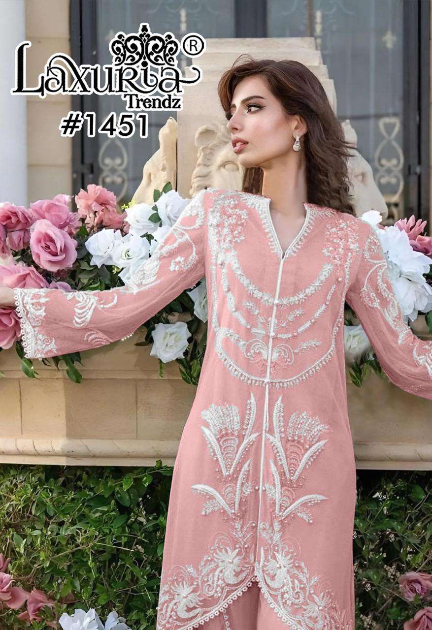 D No 1451by laxuria trendz Kurti With Pant  Duptta collection manufacturer surat 