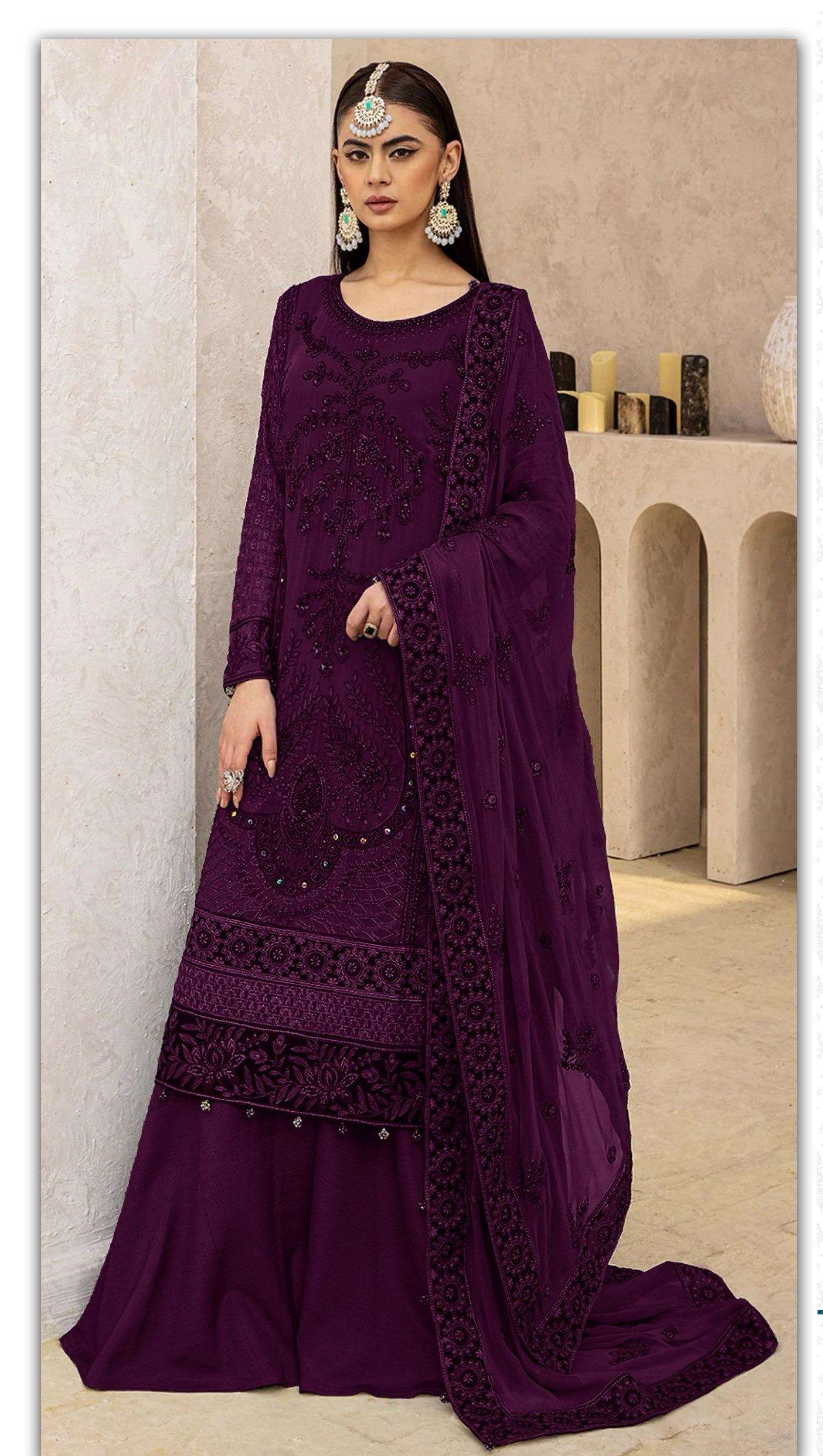  D NO S 193 EDITION ROSE HAND CRAFT by SHANAYA fashion suit collection manufacturer surat 