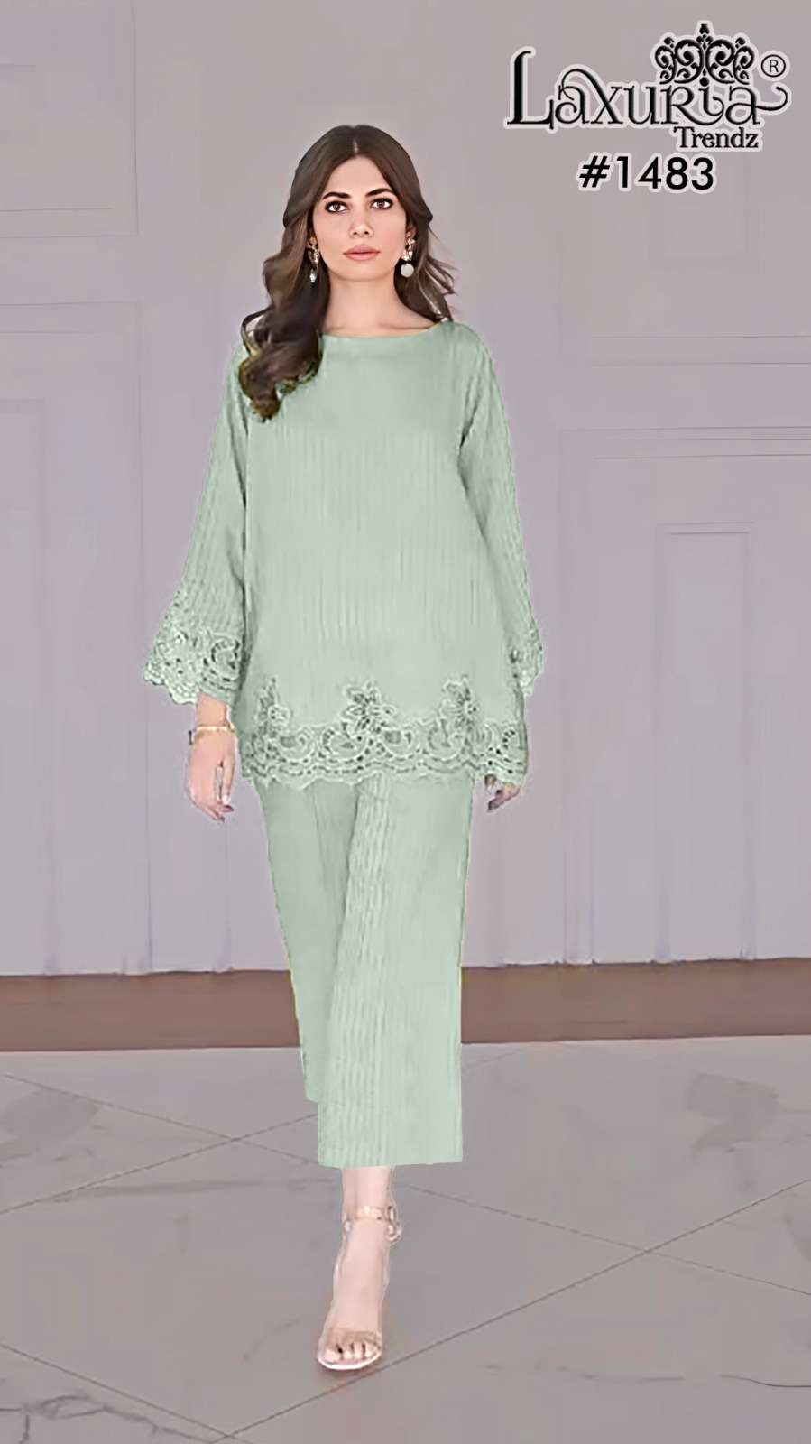 D No1483 by laxuria trendz kurti collection manufacturer surat 