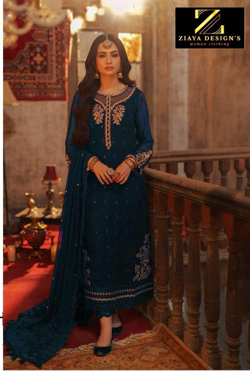 Design ️7773 by Ziaya  Faux Georgette suit collection manufacturer surat 