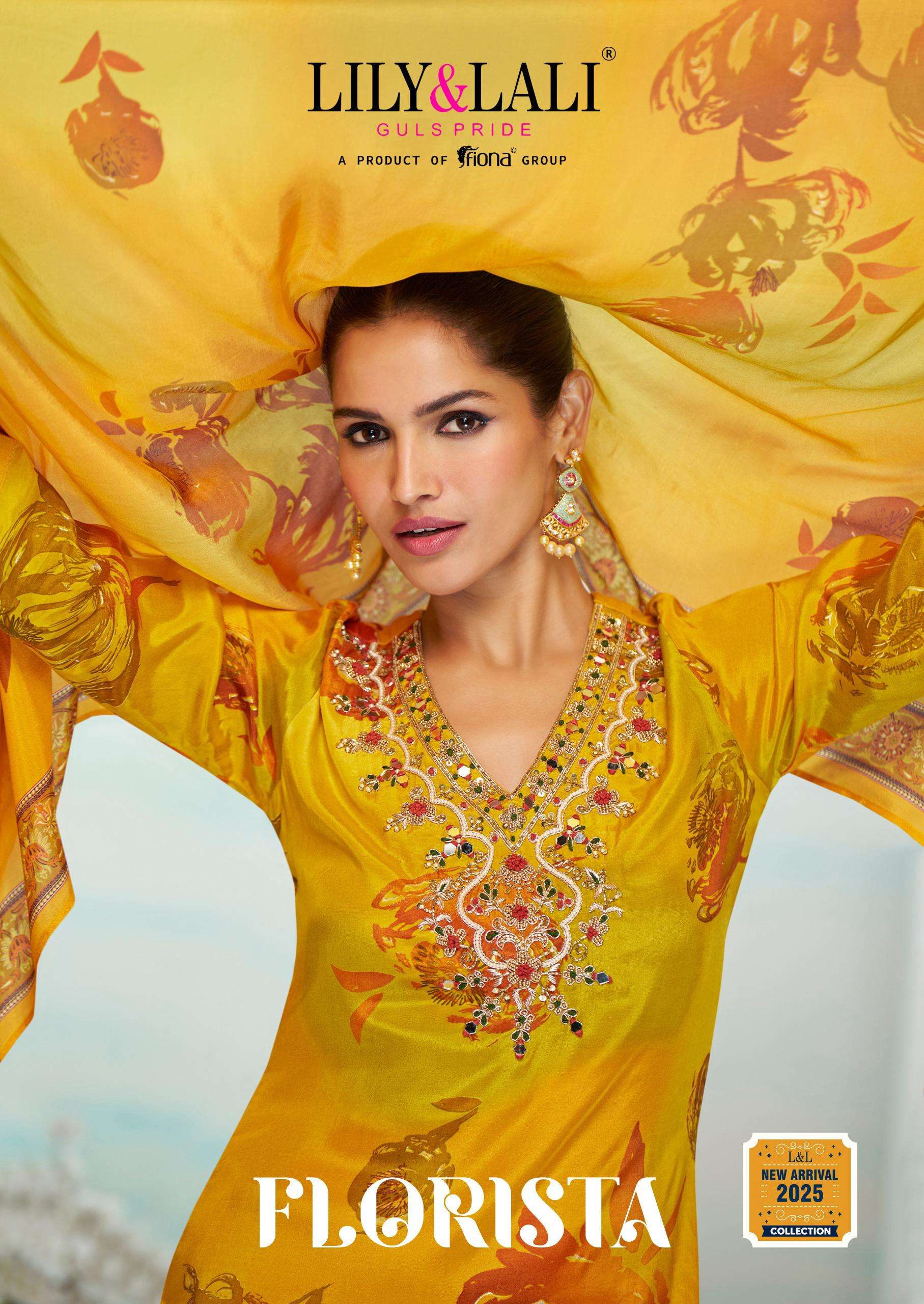 FLORISTA by LILY  LALI  Natural creap kurti collection manufacturer surat 