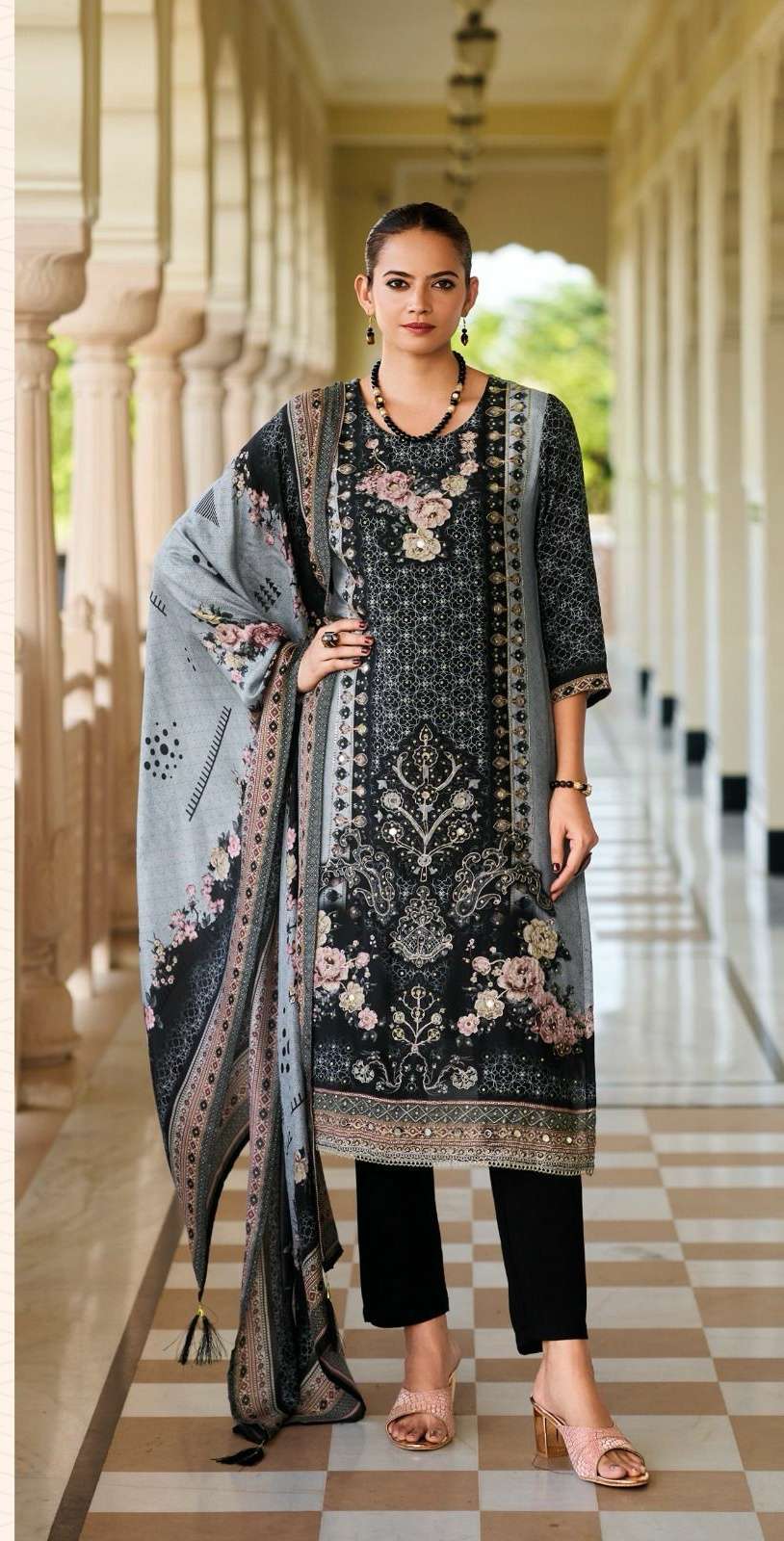 KT 102 by shree fab Pure viscous suit collection manufacturer surat 