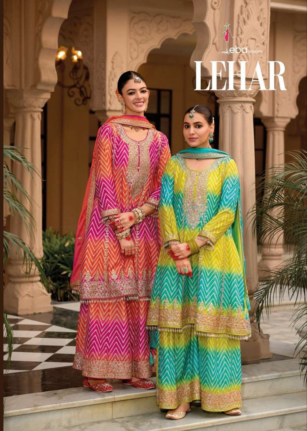 Lehar eba lifestyle  digital print suit collection manufacturer surat 
