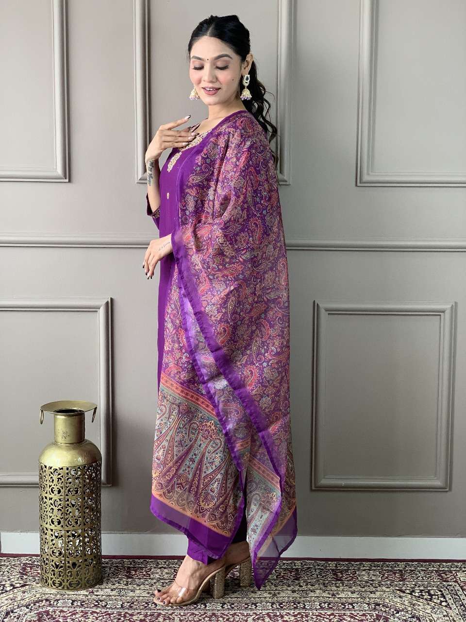 Nisha Wine Rayon Slub kurti collection manufacturer surat 