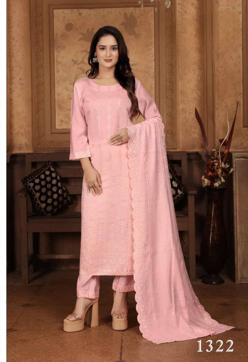 RITU Vol 1 by  Peri chanderi kurti collection manufacturer surat 