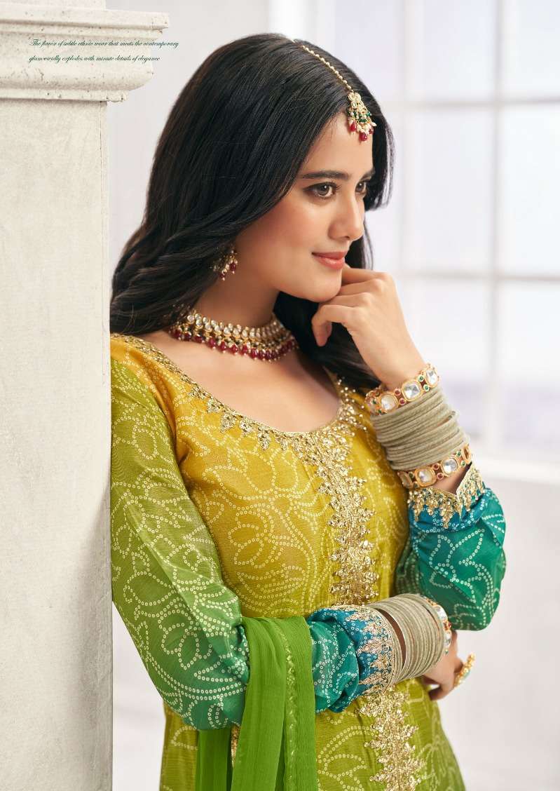 SUNDRI by RADHA TRENDZ PREMIUM CHINON suit collection manufacturer surat 