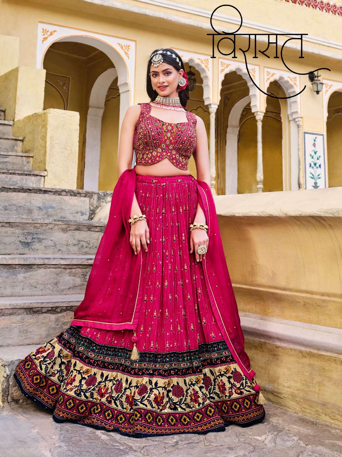 TITLIYA Pure Chinon Readymade lehenga choli collection manufacturer surat 
