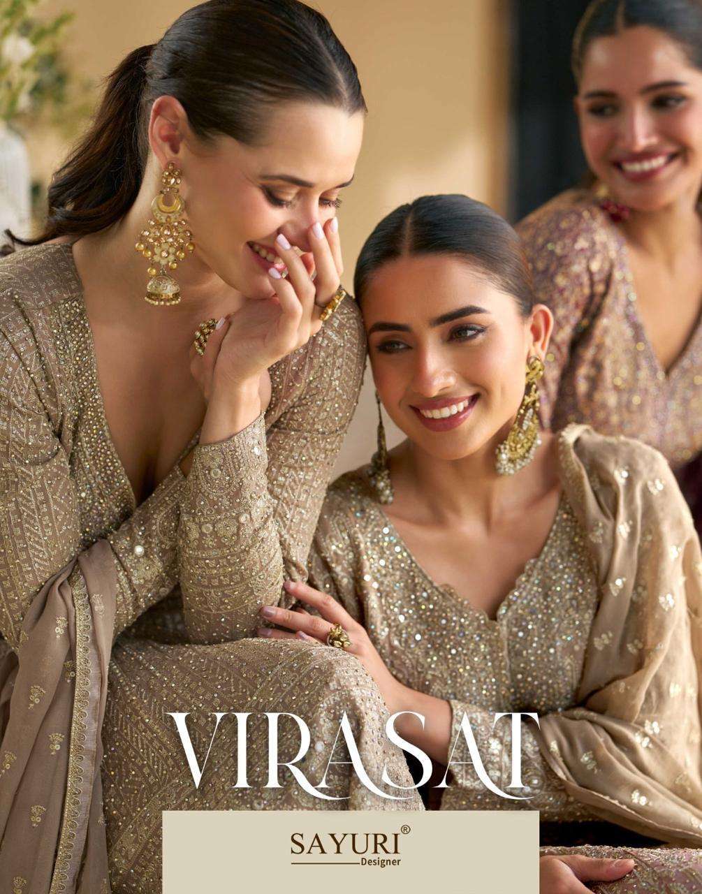 VIRASAT by Sayuri Designer real georgette suit collection manufacturer surat 