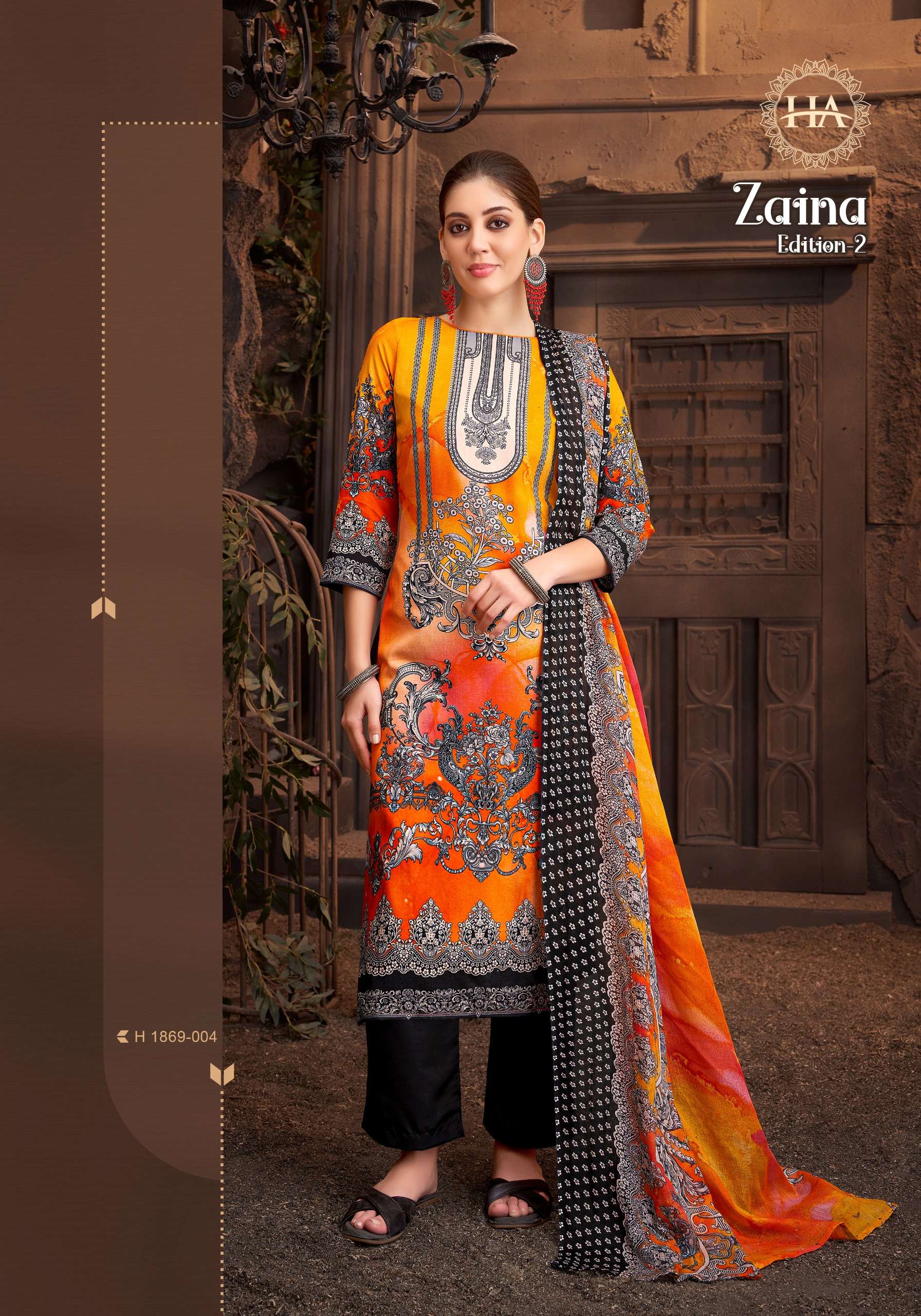ZAINA 2 by Harshit Fashion Pure Viscose Reyon suit collection manufacturer surat