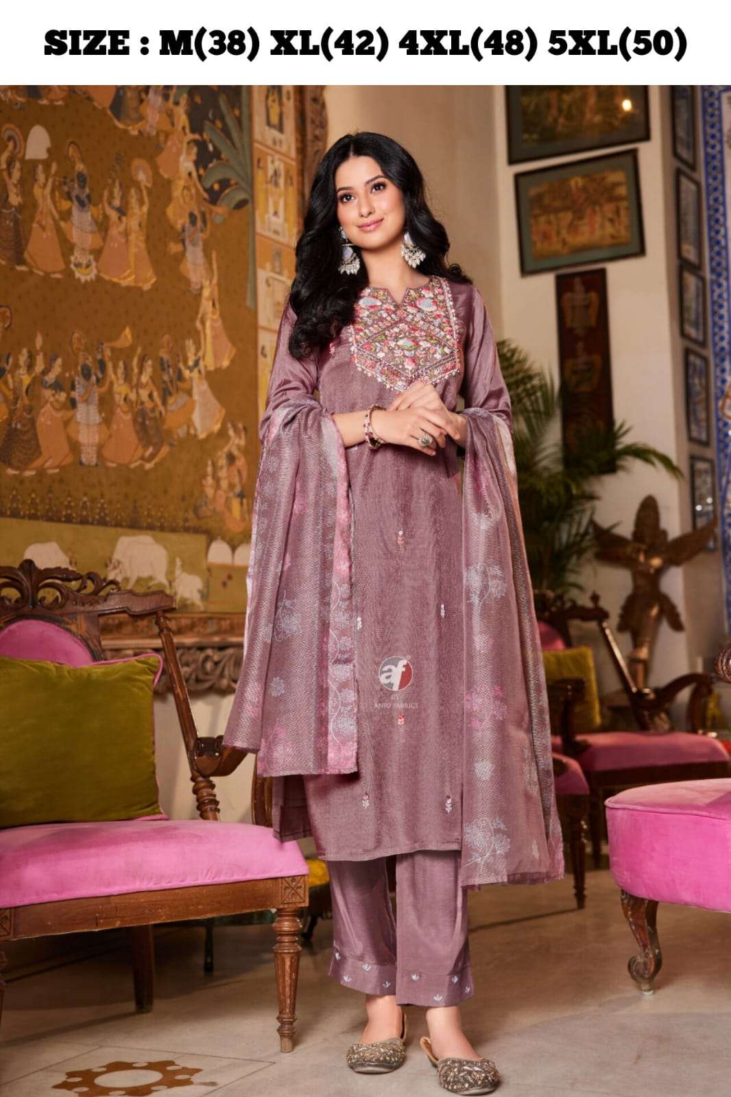 𝐆𝐎𝐋𝐃𝐄𝐍 𝐌𝐄𝐀𝐃𝐎𝐖𝐒 𝙫𝙤𝙡 𝟰 by anju fabric suit collecti...