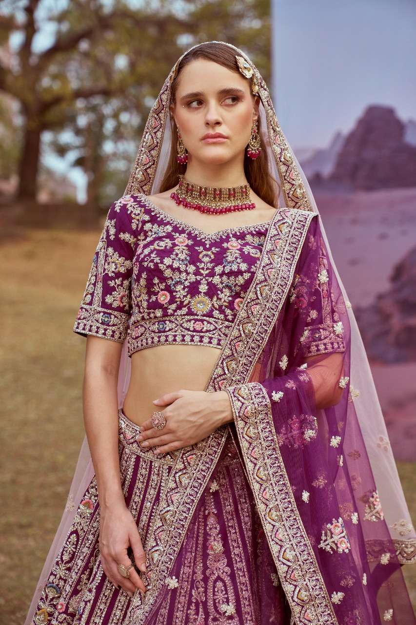 Adorn Craft 6053 pure silk lehenga choli collection manufacturer surat 