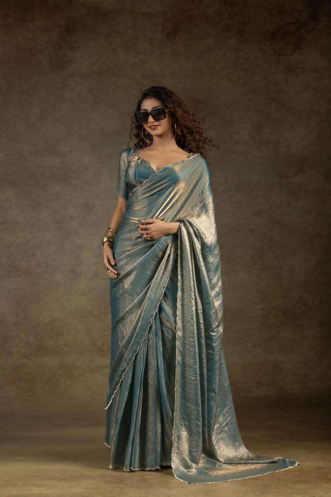 AKSHAYA D NO 103A TO 103E Satin silk Ready to wear Sarees saree collection manufacturer surat 