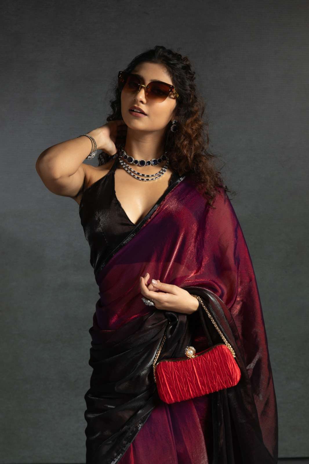 AKSHAYA satin silk Ready to wear Saree collection manufacturer surat 