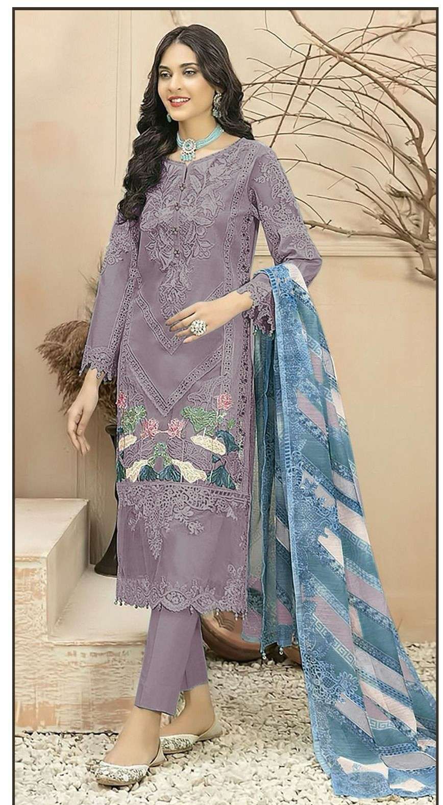 B 80 Q TO T by BILQIS CAMBRIC LAWN COTTON suit collection manufacturer surat 