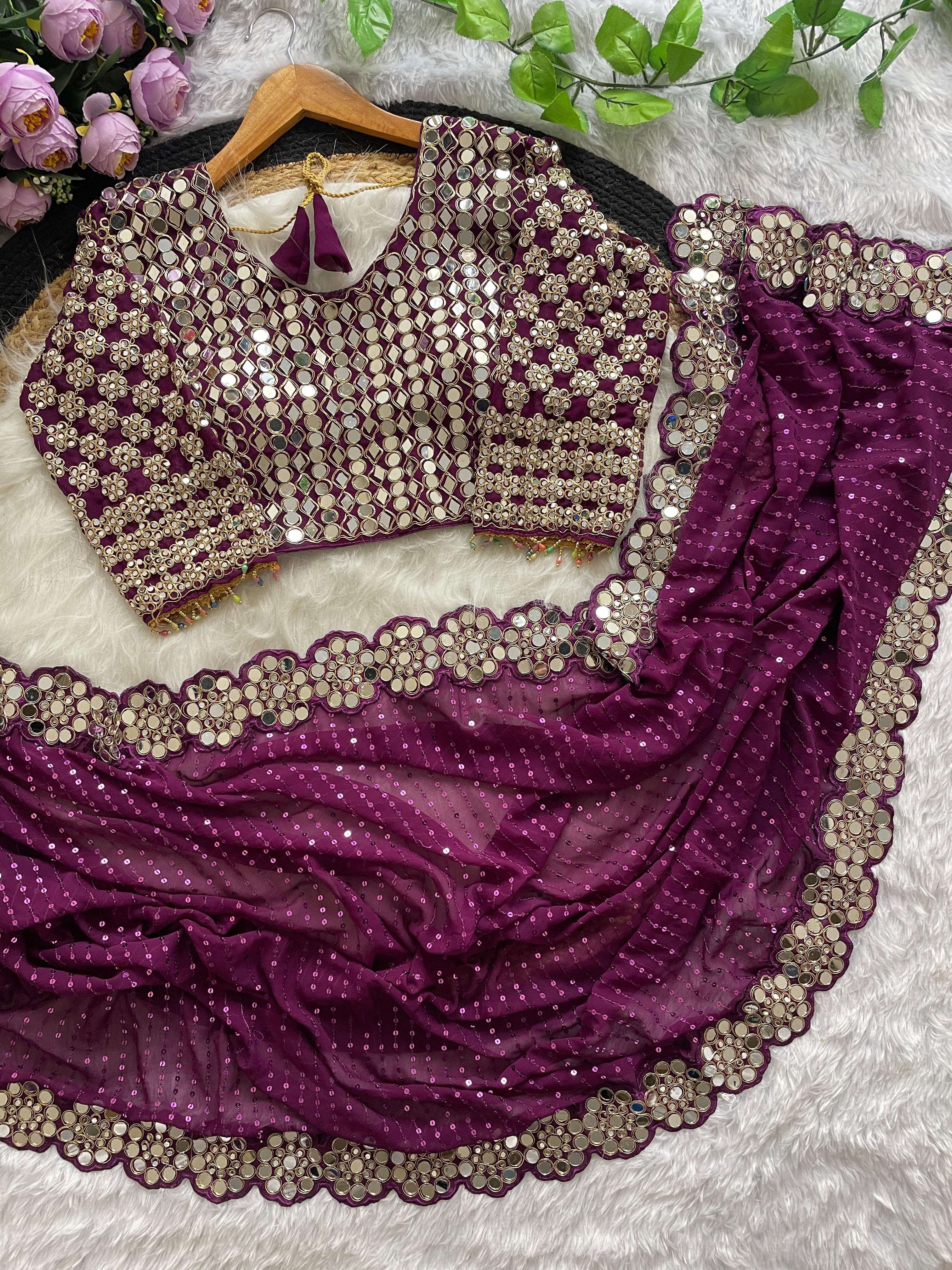 CODE 3429 faux Georgette Bollywood fancy saree collection manufacturer surat 