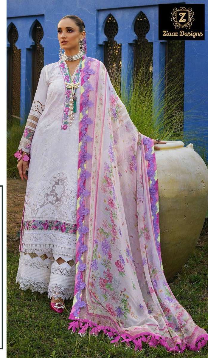 code 858 and 854 by Ziaaz Designs Cotton Rayon suit collection manufacturer surat 