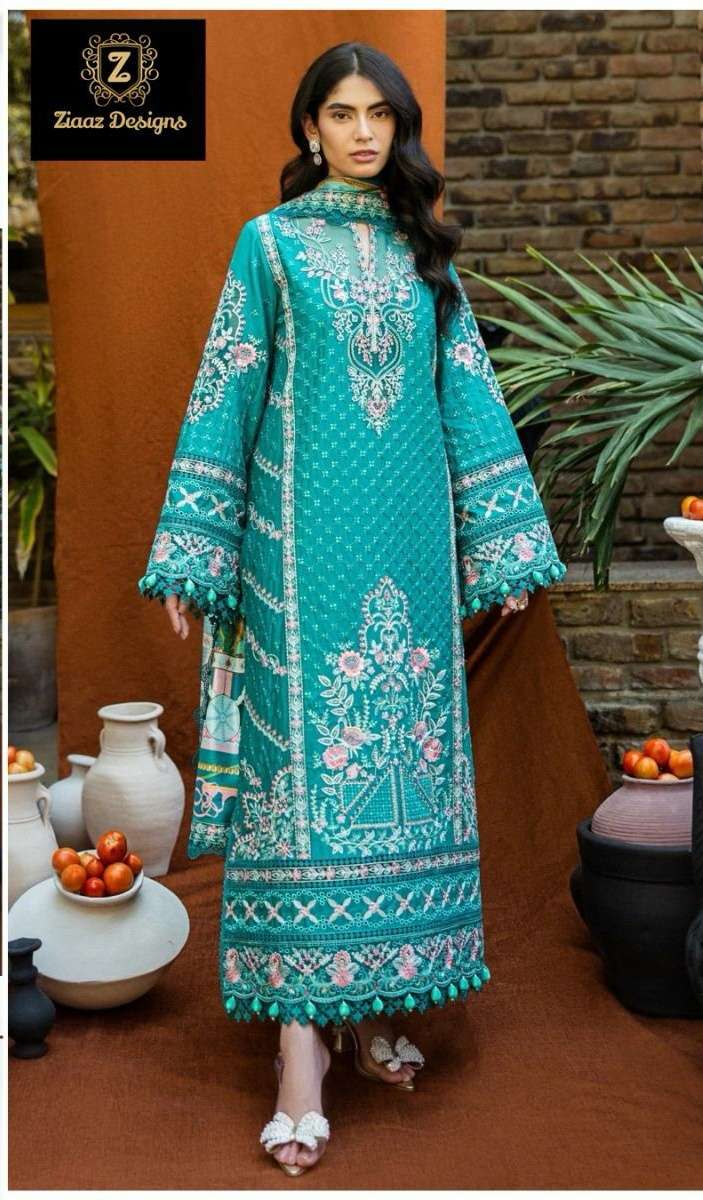 Code 895 by Ziaaz Design cambric cotton suit collection manufacturer surat 