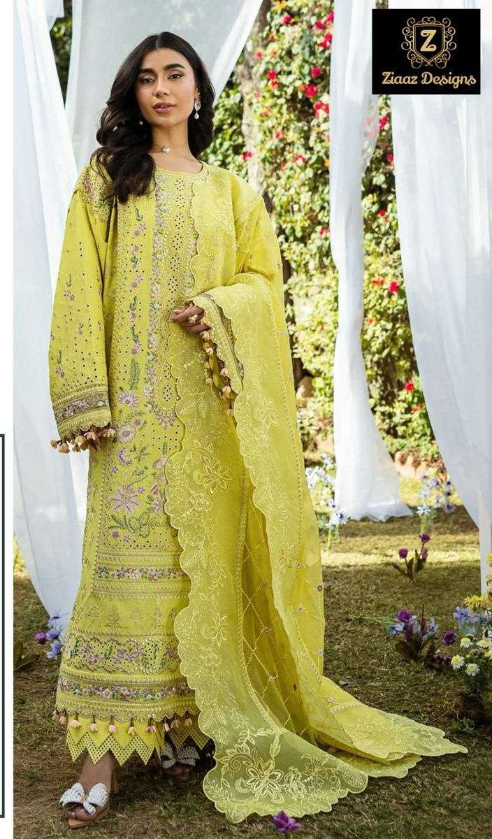 Code 903 by Ziaaz Design cambric cotton Suit collection manufacturer surat 