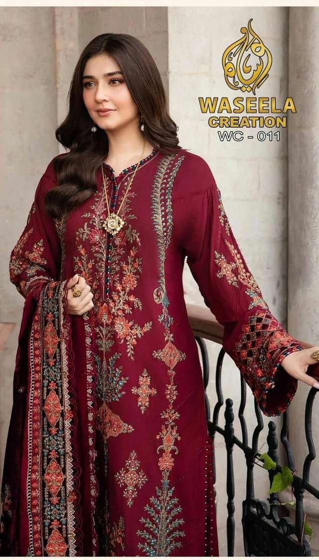 D No 11 by WASEELA CREATIONS suit collection manufacturer surat 