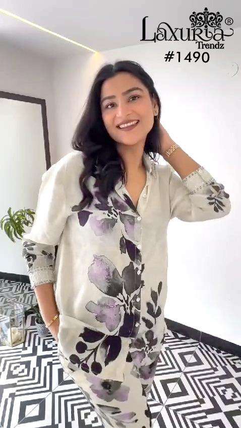 D No 1490 by laxuria trendz Co ord set collection manufacturer surat 