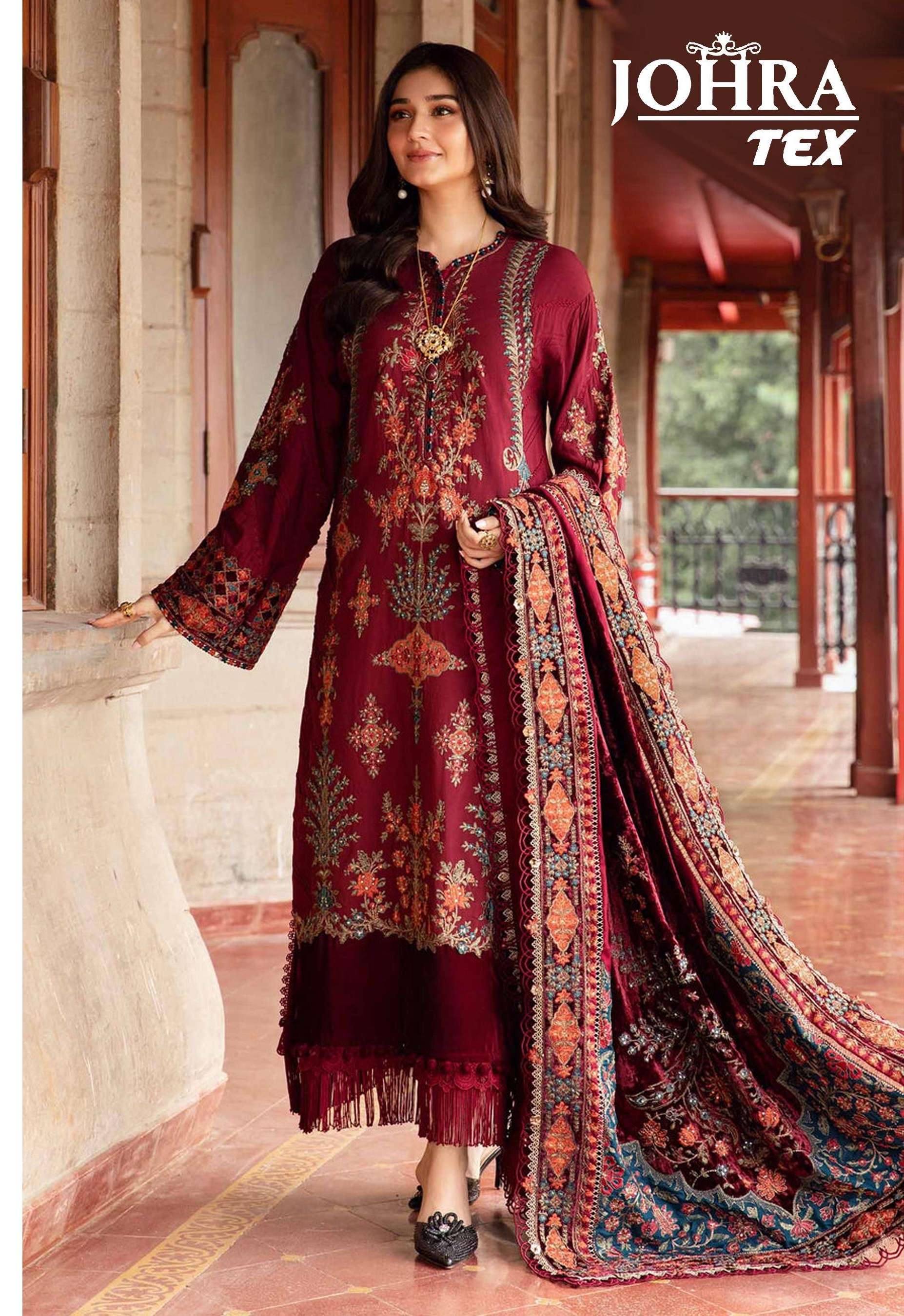 D NO JT 161 by JOHRA TEX VISCOSE  REYON suit collection manufacturer surat 