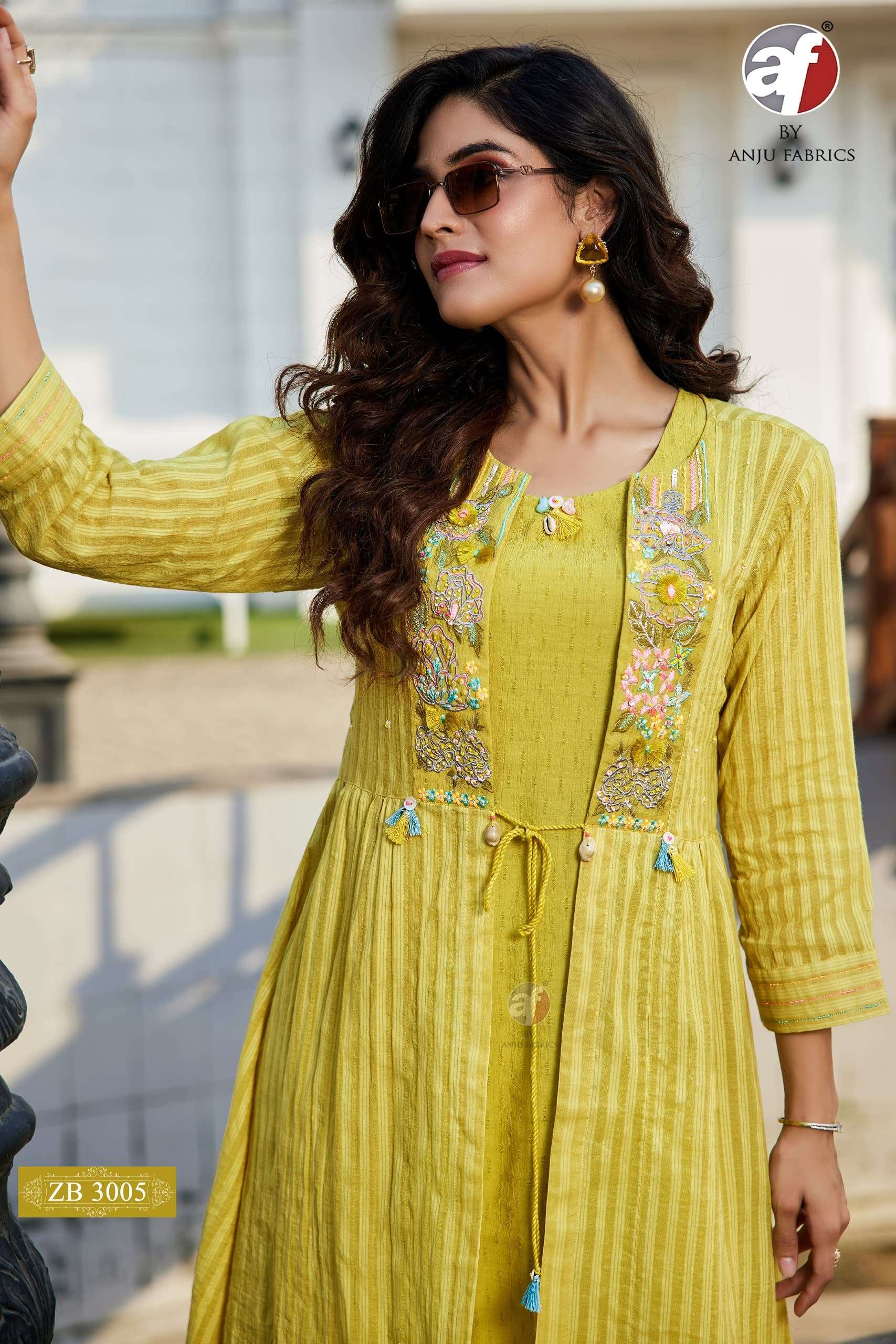 D NO ZB 3005 DESIGNER COORD SET Kurti collection manufacturer surat 